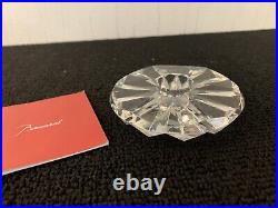 Bougeoir rond en cristal de Baccarat