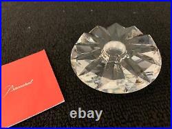 Bougeoir rond en cristal de Baccarat