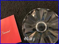 Bougeoir rond en cristal de Baccarat