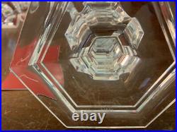 Bougeoir rouge our fire en cristal Baccarat