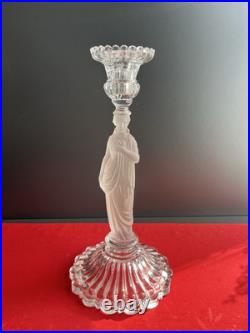 Bougeoirs en cristal à décor Antique Baccarat XIXe Siècle
