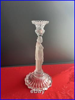 Bougeoirs en cristal à décor Antique Baccarat XIXe Siècle