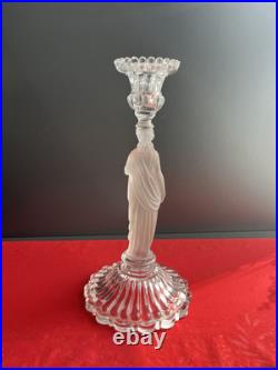 Bougeoirs en cristal à décor Antique Baccarat XIXe Siècle