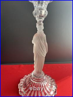 Bougeoirs en cristal à décor Antique Baccarat XIXe Siècle