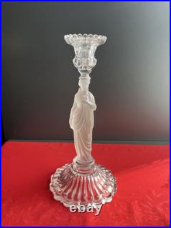 Bougeoirs en cristal à décor Antique Baccarat XIXe Siècle