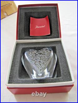 COEUR EN CRISTAL DE BACCARAT dans son écrin