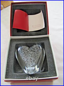 COEUR EN CRISTAL DE BACCARAT dans son écrin