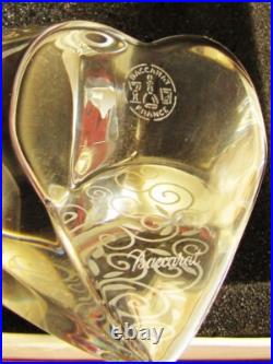 COEUR EN CRISTAL DE BACCARAT dans son écrin