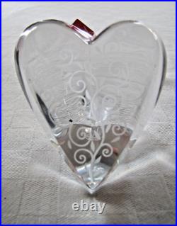 COEUR EN CRISTAL DE BACCARAT dans son écrin