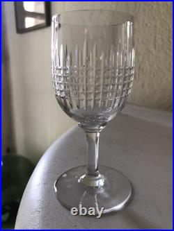 CRISTAL DE BACCARAT 6 VERRES À VIN ROUGE MODÈLE NANCY H 12,50 cm