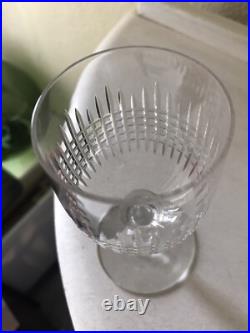 CRISTAL DE BACCARAT 6 VERRES À VIN ROUGE MODÈLE NANCY H 12,50 cm