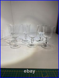 CRISTAL de BACCARAT LOT de 6 VERRES à EAU MODELE VENCE ht cm Estampillé