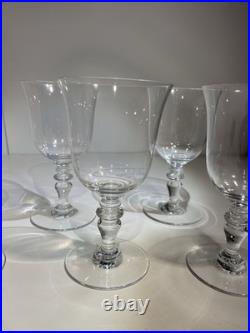 CRISTAL de BACCARAT LOT de 6 VERRES à EAU MODELE VENCE ht cm Estampillé