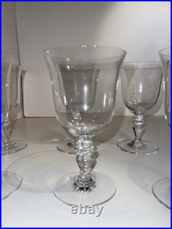 CRISTAL de BACCARAT LOT de 6 VERRES à EAU MODELE VENCE ht cm Estampillé