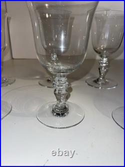 CRISTAL de BACCARAT LOT de 6 VERRES à EAU MODELE VENCE ht cm Estampillé
