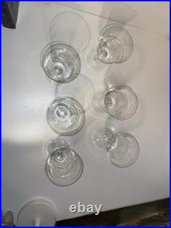 CRISTAL de BACCARAT LOT de 6 VERRES à EAU MODELE VENCE ht cm Estampillé