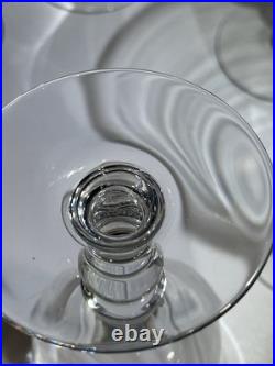 CRISTAL de BACCARAT LOT de 6 VERRES à EAU MODELE VENCE ht cm Estampillé