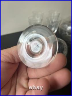 Carafe Et 8 Verres À Vin Blanc En Cristal Baccarat Modèle athenienne