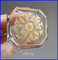 Carafe Harcourt Empire Cristal Doré Ligueur Baccarat XIXe Napoléon III