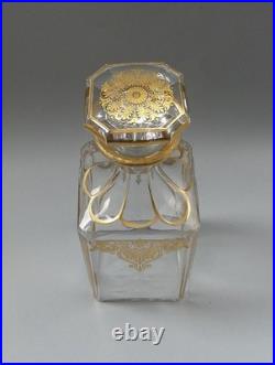 Carafe Harcourt Empire Cristal Doré Ligueur Baccarat XIXe Napoléon III
