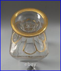 Carafe Harcourt Empire Cristal Doré Ligueur Baccarat XIXe Napoléon III