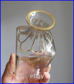 Carafe Harcourt Empire Cristal Doré Ligueur Baccarat XIXe Napoléon III