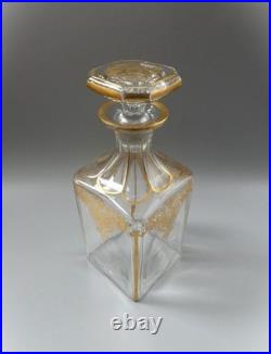 Carafe Harcourt Empire Cristal Doré Ligueur Baccarat XIXe Napoléon III