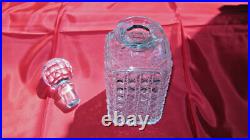 Carafe à whisky cristal de Baccarat diamants pierreries crystal whiskey decanter