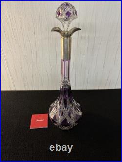 Carafe overlay violet en cristal de Baccarat Carafe overlay violet en cristal de Baccarat