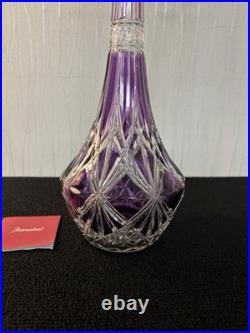Carafe overlay violet en cristal de Baccarat Carafe overlay violet en cristal de Baccarat