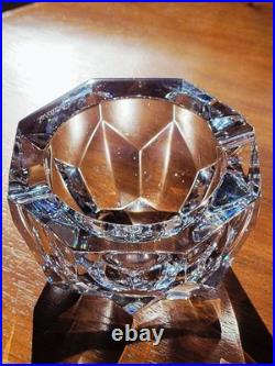Cendrier Baccarat En Cristal Taillé Étoile Diamant Neuf En Boîte