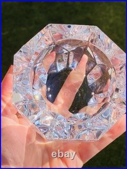 Cendrier Baccarat En Cristal Taillé Étoile Diamant Neuf En Boîte