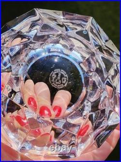 Cendrier Baccarat En Cristal Taillé Étoile Diamant Neuf En Boîte