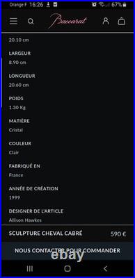 Cheval Cristal De Baccarat