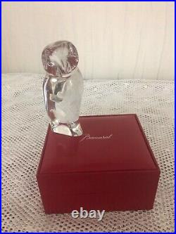 Chouette clair en cristal de Baccarat