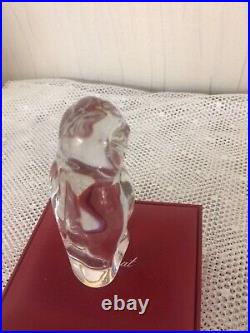 Chouette clair en cristal de Baccarat