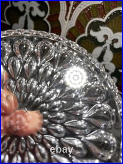 Circa 1960 BACCARAT Gouttes d'eau Dessous-de-plat et bouteille cristal