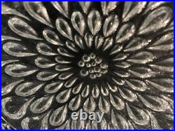 Circa 1960 BACCARAT Gouttes d'eau Dessous-de-plat et bouteille cristal