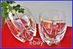 Coffret 2 verres à whisky cristal de Baccarat Neptune NEUF Whiskey glasses NEW