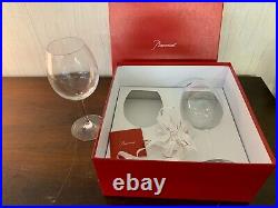 Coffret 2 verres vin onologie en cristal de Baccarat h24 cm (prix des 2 verres)