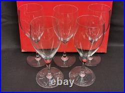 Coffret 5 Verres à Eau en Cristal de BACCARAT 18.5 cm. Modèle PERFECTION signé