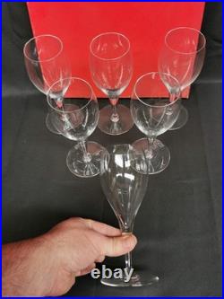Coffret 6 Verres à Eau en Cristal de BACCARAT 18.5 cm. Modèle PERFECTION signé