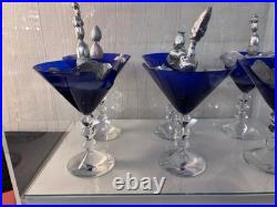 Coffret 6 verres véga revisité par Serge Mansau en cristal de Baccarat