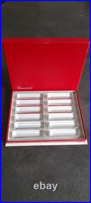 Coffret De 12 Repose Couteaux En Cristal Baccarat Signes