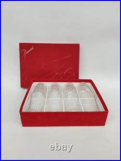 Coffret De 8 Gobelets En Cristal De Baccarat, Modèle Nancy