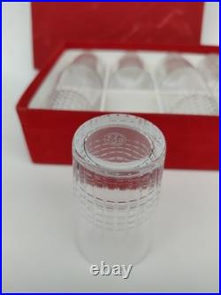Coffret De 8 Gobelets En Cristal De Baccarat, Modèle Nancy
