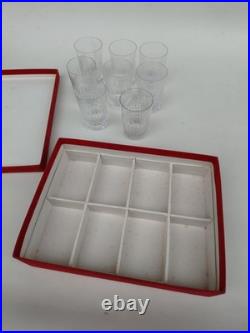 Coffret De 8 Gobelets En Cristal De Baccarat, Modèle Nancy