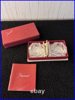 Coffret de salières en cristal de Baccarat mod2