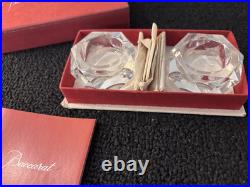 Coffret de salières en cristal de Baccarat mod2