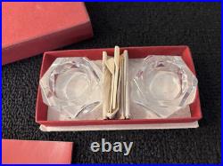 Coffret de salières en cristal de Baccarat mod2